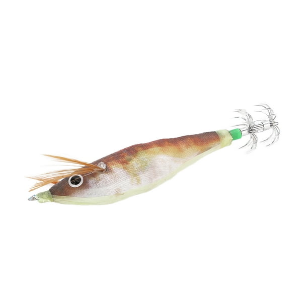 Fake Prawn Luminous Bait, Squid Jig Hook Hard Fishing Lure Flexible  Palatability With Luminous Effect For Pond Fishing Red Head And Light
