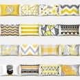 thumbnail image 2 of Yellow Love Geometric Rectangle Pillowcase Home Decor Car Sofa Cushion Cover Decorative Accessories 30cm*50cm, 2 of 5