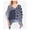 Blue - navy, variant on Vince Camuto Womens Maze Patchwork Pullover Blouse, Blue, Large