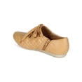 thumbnail image 3 of New Women Nature Breeze Cammy-02 Leatherette Round Toe Quilted Lace Up Sneaker, 3 of 5