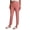 Coral Pink, variant on Active Women's Ribbed Side Woven Ankle Pant With Pockets