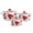 Poppies, variant on Stackable Poppies Enamel Set of 3 pots with Complimentary Kitchen Towel and Ladle