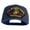 Navy, variant on U.S. Marine Corps Iraqi Freedom Veteran Patched Solid Cotton Twill 5 panel Mesh Back Cap - Navy OSFM