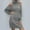 002 Gray, variant on Womens Turtleneck Knit Sweater Dresses Casual Sexy Off Shoulder Long Sleeve Knit Pullover Winter Pullover Dress