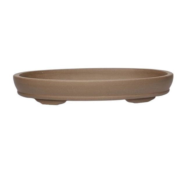 Bandejas elípticas de arcilla morada for macetas, ideal for jardinería doméstica, de 31 cm.