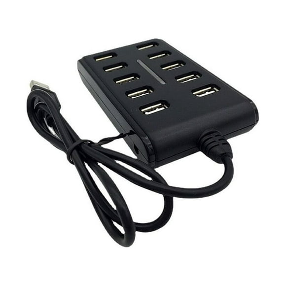 Bearachild Oficina en casa portátil USB 2.0 Hub interruptores individuales ordenador portátil eléctrico USB-A adaptador convertidor divisor Type3 NO3