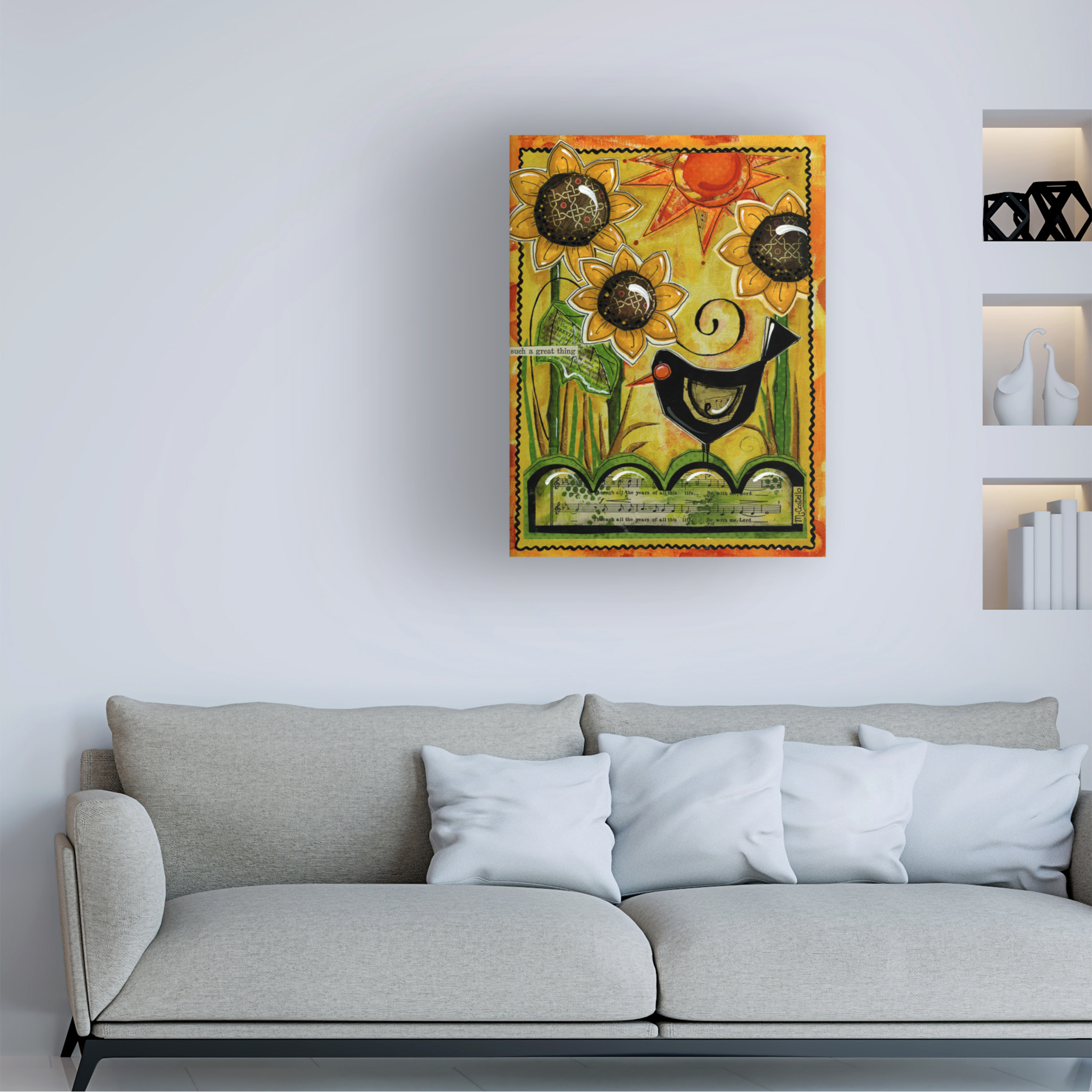 Trademark Fine Art 'Sunshine And Sunflowers' Canvas Art by Maureen Lisa Costello