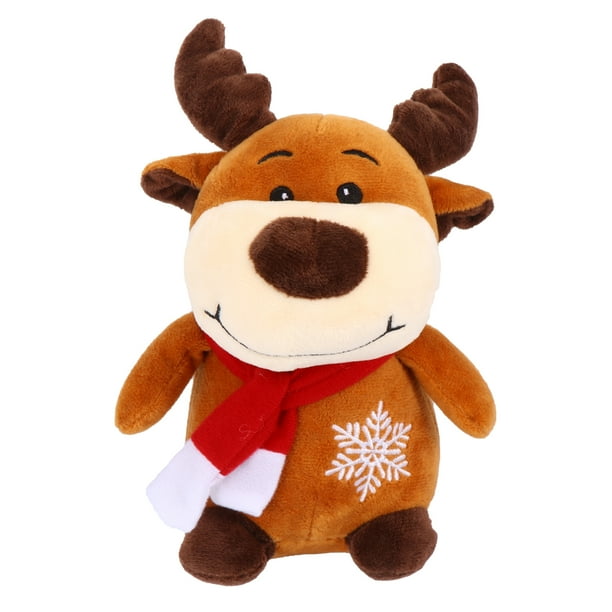 FELTECHELECTR Reno de peluche para decoración navideña (marrón claro)
