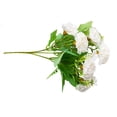 thumbnail image 3 of Ramo de clavel artificial simulación floral decoración hogar oficina decoración tela flor falsa, blanco AweSitey HA8723-02B, 3 of 6