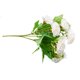thumbnail image 3 of Ramo de clavel artificial simulación floral decoración hogar oficina decoración tela flor falsa, blanco Sweethay HA8723-02B, 3 of 6