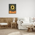 thumbnail image 2 of Happy Halloween Forest Witch Holiday Graphic Art Black Framed Art Print Wall Art, 2 of 8