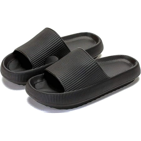

Cloud Slippers for Women and Men Massage Shower Bathroom Non-Slip Quick Drying Open Toe Super Soft Comfy Thick Sole Home House Cloud Cushion Slide Sandals for Indoor & Outdoor Platform Shoes