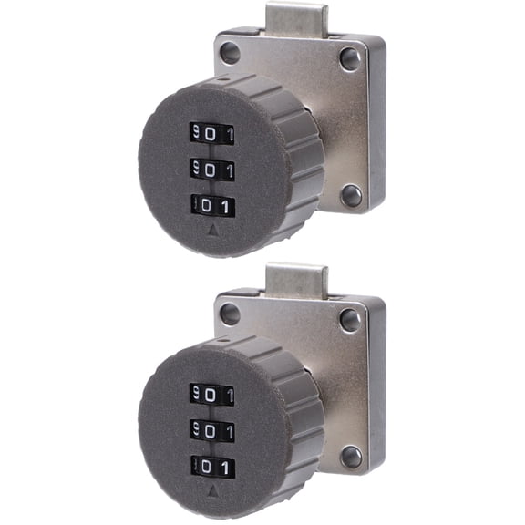 FRCOLOR 2pcs Combination Lock 3- Baby Proof File Cabinet Lock Desk Drawer Lock