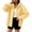 Yellow, variant on Guluxicc Plaid Hoodies for Women Drawstring Button Down Long Sleeve Lounge Hooded Blouses for Everyday Wear Fall Winter Casual Blouses
