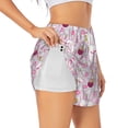 thumbnail image 3 of Lsque Easter Rabbit Printed Women's Running Shorts with Liner Pockets,Elastic Quick Dry Workout Athletic Gym Yoga Shorts,Womens High Waist Shorts-Medium, 3 of 9