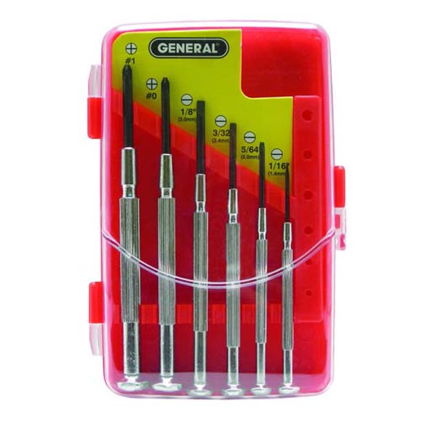 General Tools 609 Precision Screwdriver Set 6Piece