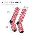 thumbnail image 2 of Lsque Piggy Sunflower Pattern Sport Compression Socks for Men & Women 15-20 mmHg Knee High Nurse Pregnant Running Medical and Travel Athletic, 2 of 6