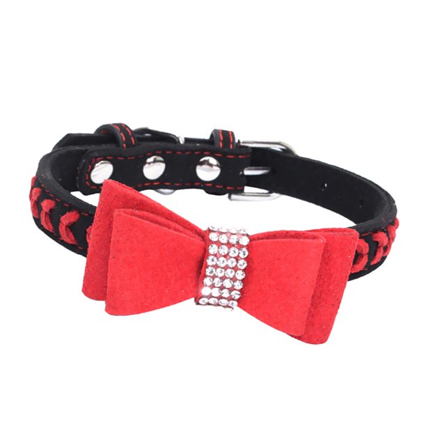 Collares s suaves Collar de seguridad para perros y para mascotas Collares de pajarita para exteriores - Rojo - M, se describe Gloria Cuello de perro
