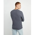 thumbnail image 3 of Hanes Henley Long Sleeve Originals Men's Tri-Blend Three Button Camping Outdoors, 3 of 7