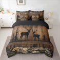 thumbnail image 2 of Homewish Safari Deer Moose 7-Piece Twin Bedding Sets,Country Farmhouse Lodge Bedding Comforter Set,Woodland Animal Sheet Sets For Boys Teens,Ultra Soft Home Decor Reversible, 2 of 8
