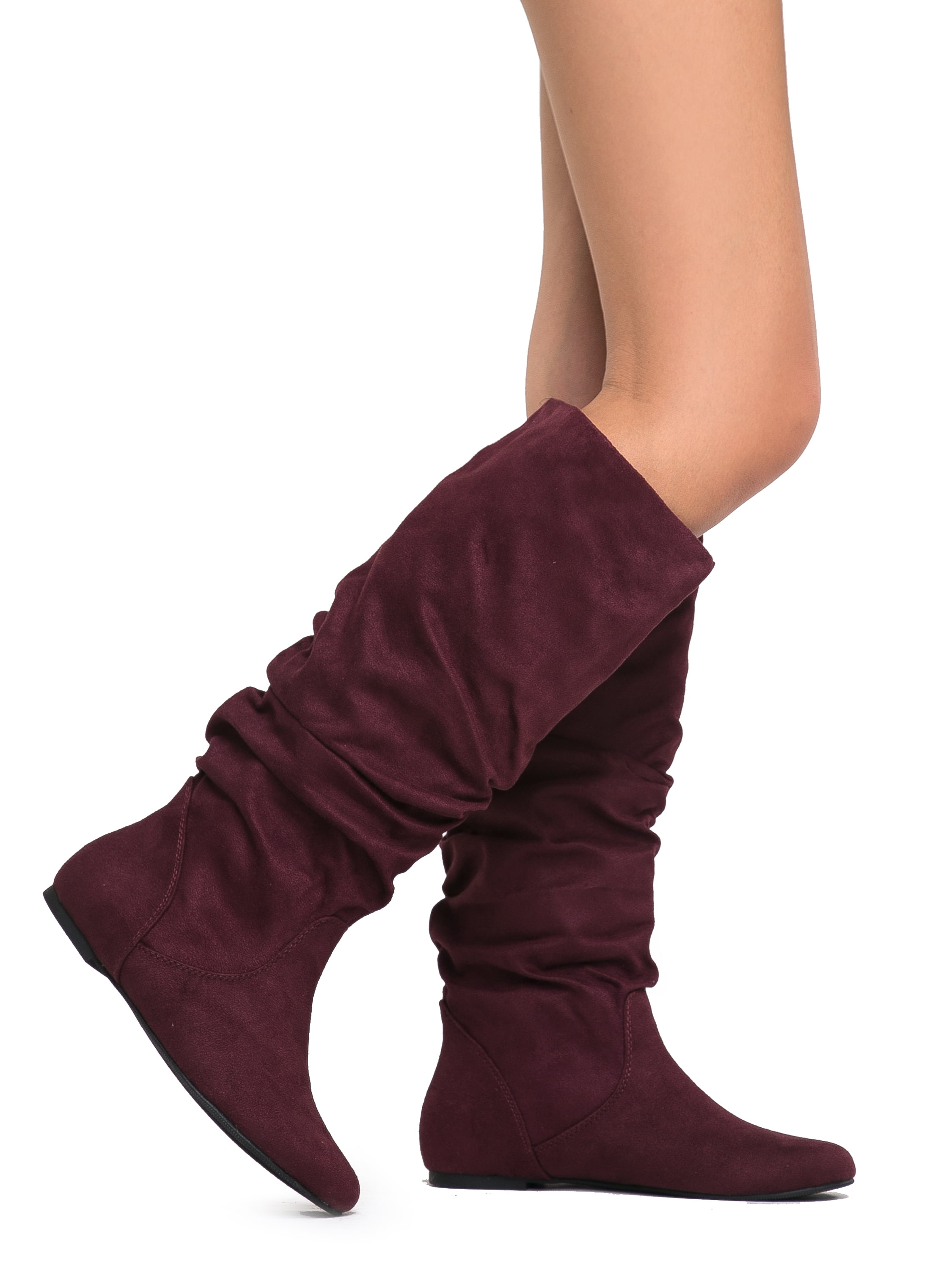 comfortable knee high boots for walking