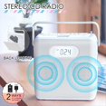 thumbnail image 2 of Reproductor de CD Portátil con Bluetooth, Diseño Vertical, Altavoces Estéreo con CD, Radio FM, Compatible con USB, AUX y Pantalla LCD, 2 of 5