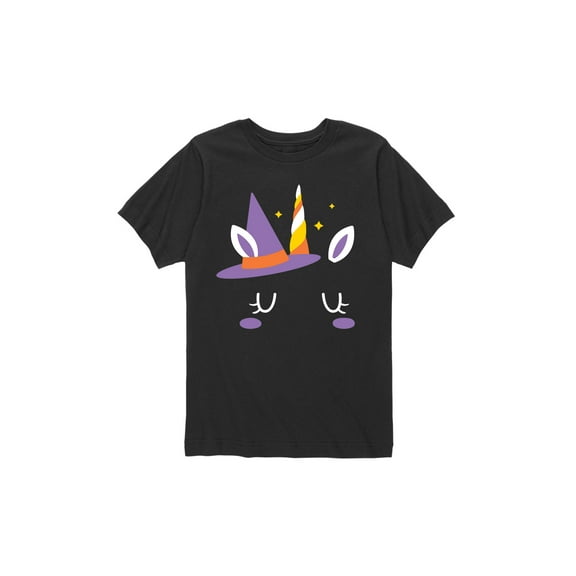 Instant Message - Halloween Unicorn Face - Toddler Short Sleeve Tee