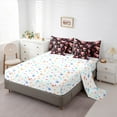 thumbnail image 5 of Feelyou Funny Pink Axolotl Bedding Comforter Set 7pcs, Kawaii Strawberry King Bedding Sets, Teens Kids Boys Girls Reversible Bed Sheets, Breathable Home Decor, 5 of 8