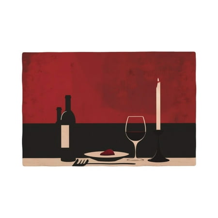 

Placemats Set of 4 Minimalist Romantic Dinner Place mats for Dining Table Indoor/Outdoor Cute Heat Resistant Washable Table Mats(18 x 12 )