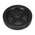 thumbnail image 4 of Uxcell Air Compressor Wheel Universal Air Compressors Wheel Replacement Parts for Easy Mobility Black 8 Inch, 4 of 6