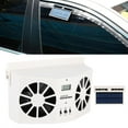 thumbnail image 4 of Solar Powered Cooler, Car Air Conditioner Angle  Air Ventilator Exhaust Fan Double Motor With Solar Panel Temperature Display For Car Door Glass, 4 of 8