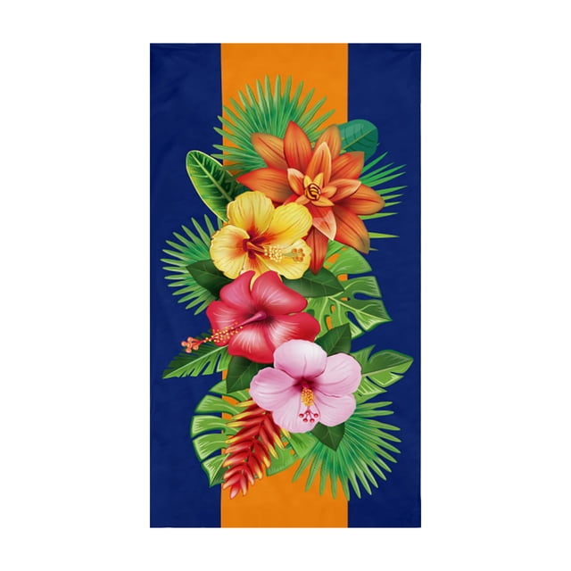 Large Beach Towel,Rectangular Beach Towel Fine Fiber Towel Beach Mat Bath Towel Shawl Water Absorbing Portable and Drying All Season Universal Size Large Enough For,Large Bath Towels