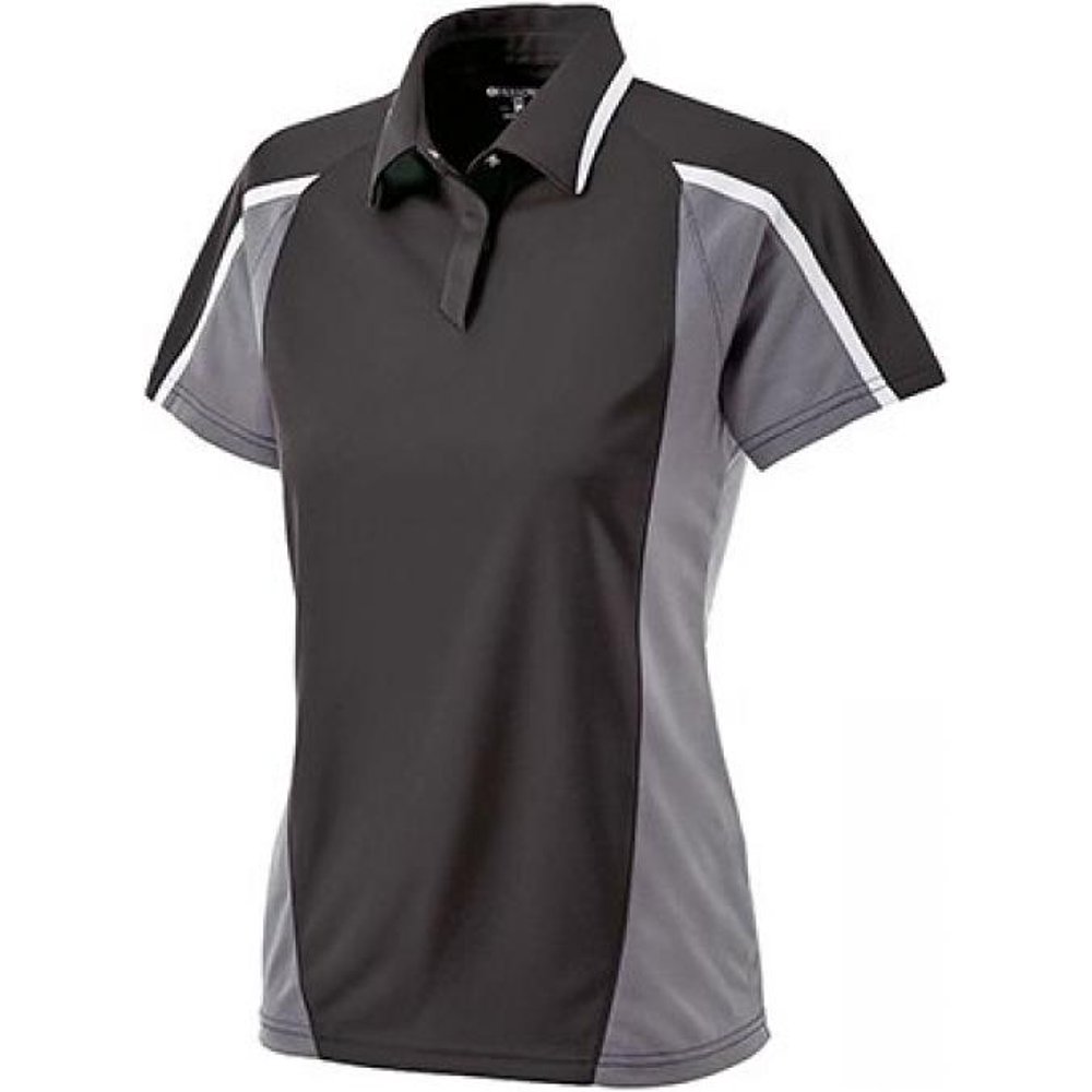 Holloway holloway sportswear ladies' align polo women's m black/white