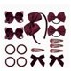 thumbnail image 1 of 1 Set Girls School Hair Accessories Set Cute Bowknot Headband Bowknot Hair Clips Versatile Hairpins For Little Girls Bow Hair Clips With Bows, 1 of 3