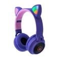 thumbnail image 1 of Audífonos con Micrófono Virtual Zone Bluetooth Diadema de Gato Morado, 1 of 3