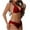 Wine, variant on UTSJKR Bikini Sets for Women Two Piece Triangle Swimsuit Halter Ruched Cheeky Bathing Suit Push Up Swimwear Black XL