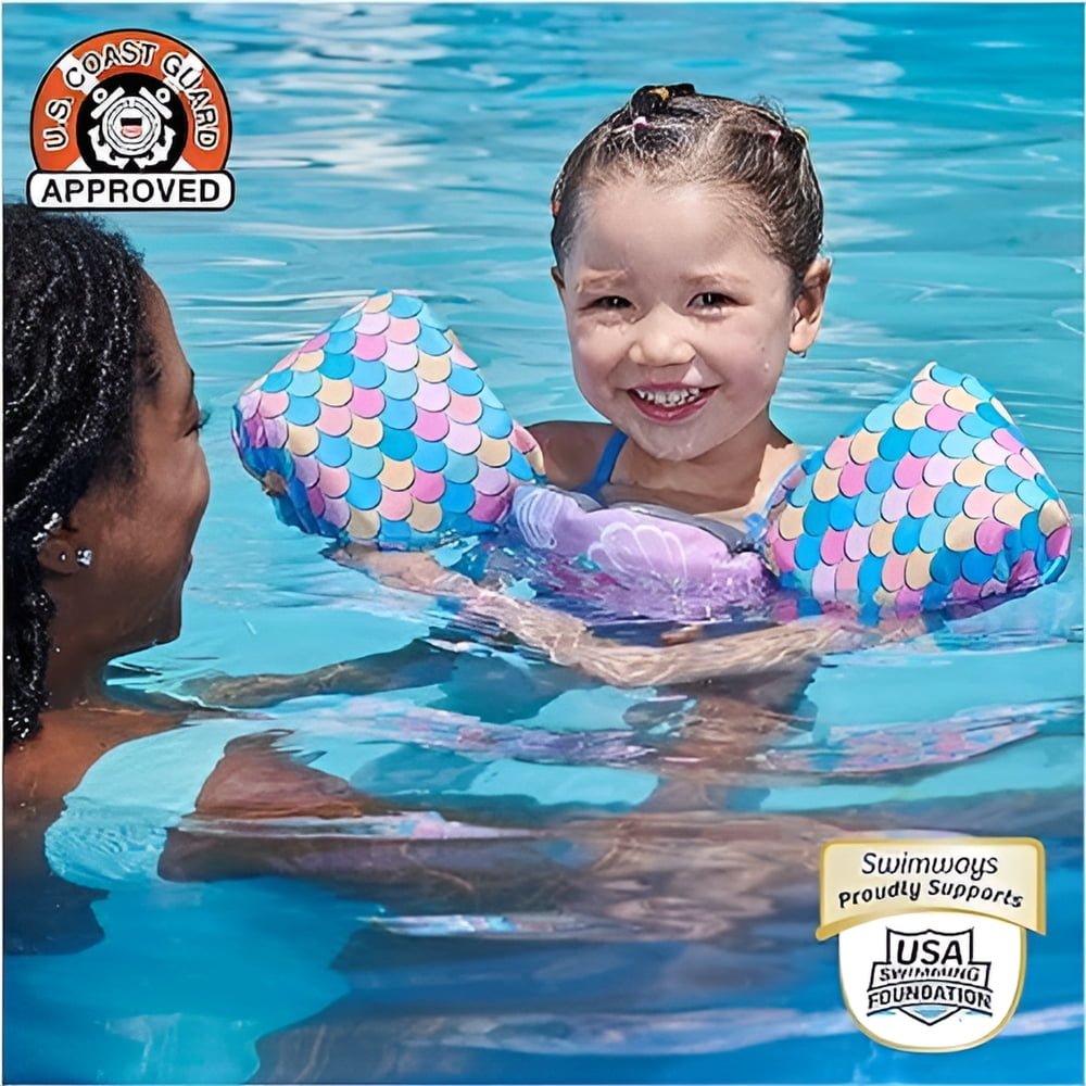 SwimWays Girls Swim Trainer Life Jacket Multicolor, 10.4 oz