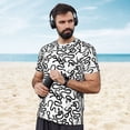 thumbnail image 4 of Wukai Hand Drawn Snake Print Men's Short-Sleeved Mesh T-Shirt,Quick-Dry Short Sleeve Workout T-Shirt-X-Large, 4 of 8