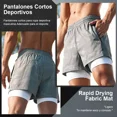 thumbnail image 4 of Gimnasio Short Con Licra Deportiva 2 En 1 Hombre Correr Gym, 4 of 8