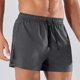 thumbnail image 2 of Pantalones Cortos de Cintura Elástica para Hombre Color Sólido Fitness Correr Entrenamiento Lacing Double Shorts Atléticos, 2 of 9