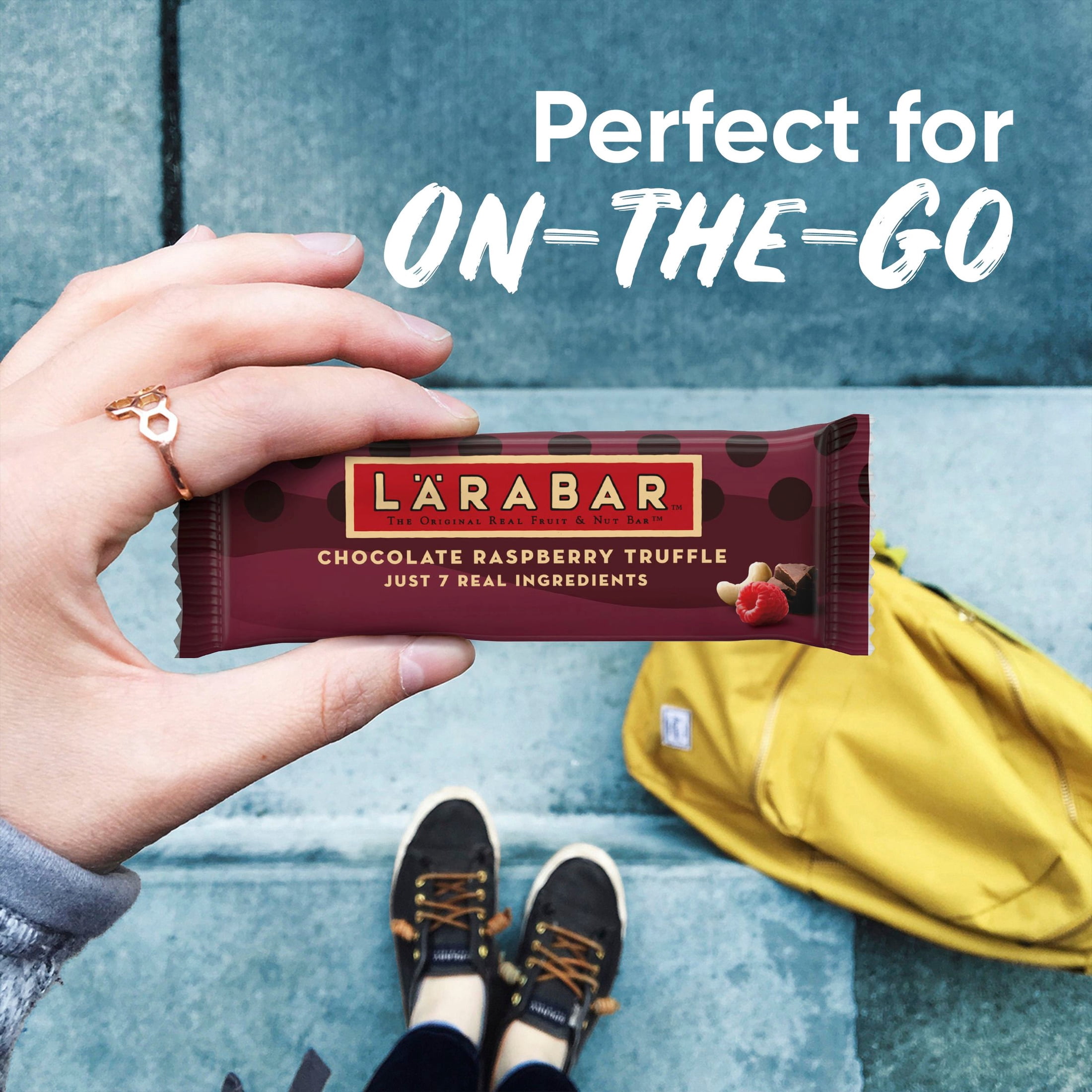 Larabar Chocolate Raspberry Truffle, Gluten Free Vegan Fruit and Nut Bars, 9.6 oz, 6 Ct