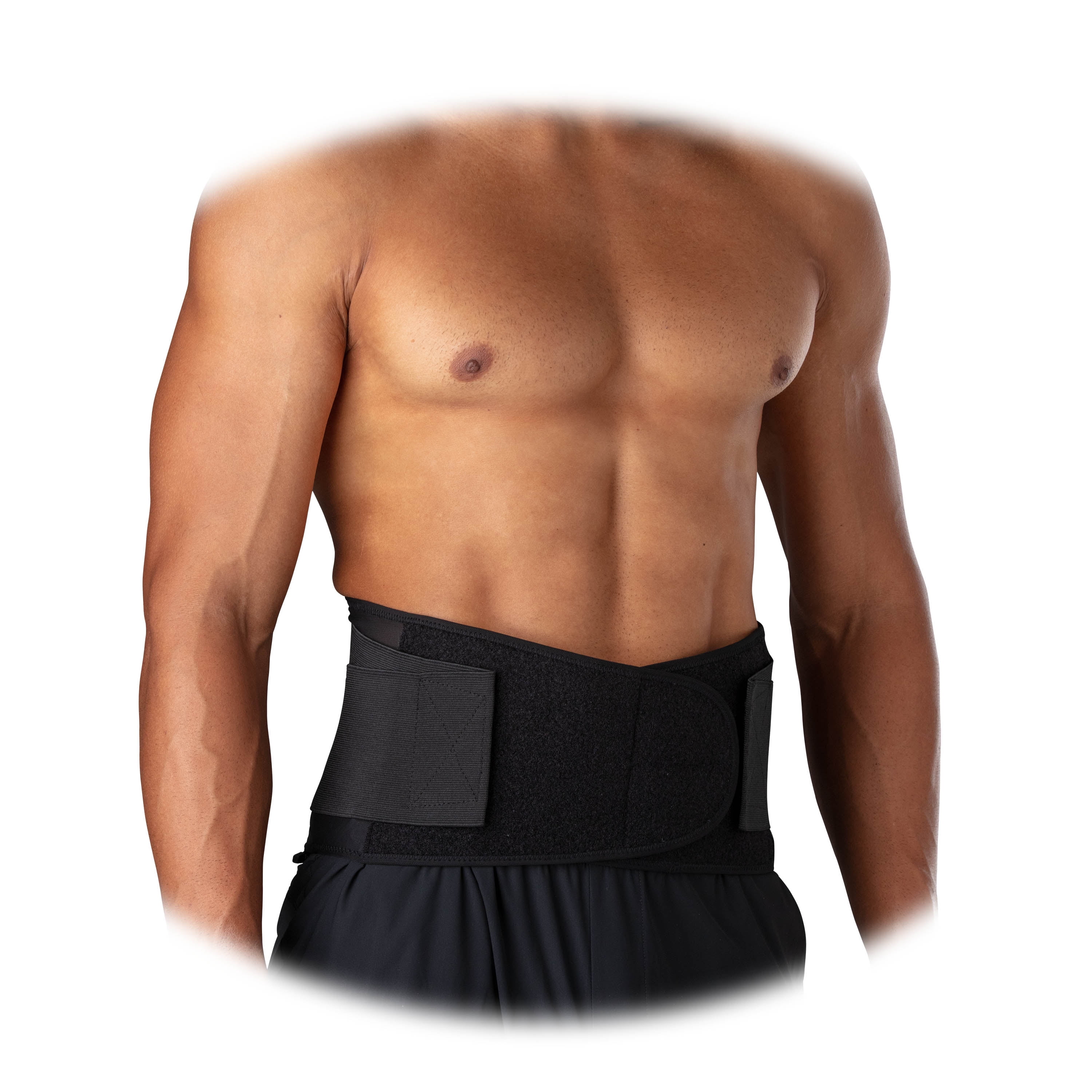 McDavid Sport Lower Back Pain Relief Lightweight Stability and Support Black Back Support, Large/Extra-Large