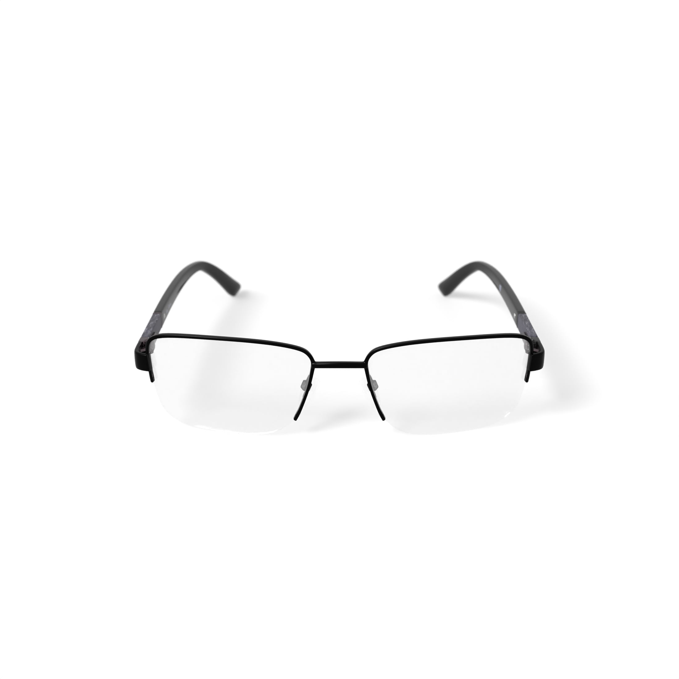 Pierre Cardin Men’s Rectangular Eyeglasses, PC6807, Matte Black, 54-18-140, with Case
