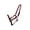 Red, variant on Showman Premium Nylon Halter w/ Heavy Duty Hardware