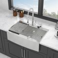 thumbnail image 3 of CoSoTower 33 Drop in Farmhouse Sink - 33*22*10 Inch Kitchen Sink Stainless Steel 16 Gauge Topmount Apron Front Kitchen Sink, 3 of 7