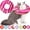 Chocolate Pink, variant on Minzimin 1Pcs Cat Cone Collar Soft, Cat Recovery Collar for Wound Healing Cute Donut Adjustable Kitten Cones to Stop Licking Comfortable Lightweight Neck Elizabethan Collars for Kittens After Surgery