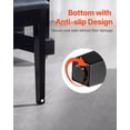 thumbnail image 4 of VEVOR Piano Keyboard Bench Storage Padded Cushion Seat Wooden Vanity Bookcase Stool, 4 of 9
