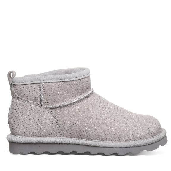 BEARPAW Women's Shorty Exotic Gray Fog Boot Size 11 | Women's Ankle Boot | Comfortable Winter Boot