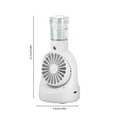 thumbnail image 3 of UttpKLBx Bladeless Neck Fan Mini Portable Fan Portable Cooling Fan Mini Portable Fan Rechargeable, for Office Desk Outdoor Travel (White), 3 of 8