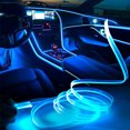 thumbnail image 4 of Retrok Car Interior Strip Light 4m/13.1ft 12V Remote Control Auto Inside Ambient Light 7 Color Universal RGB Dash Light Waterproof Car Neon Light Décor Flexible for Car Auto, 4 of 11